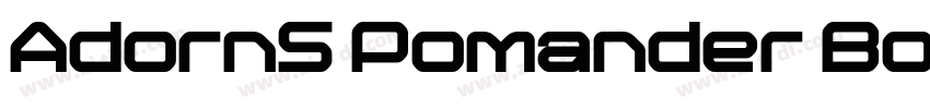 AdornS Pomander Bold字体转换
